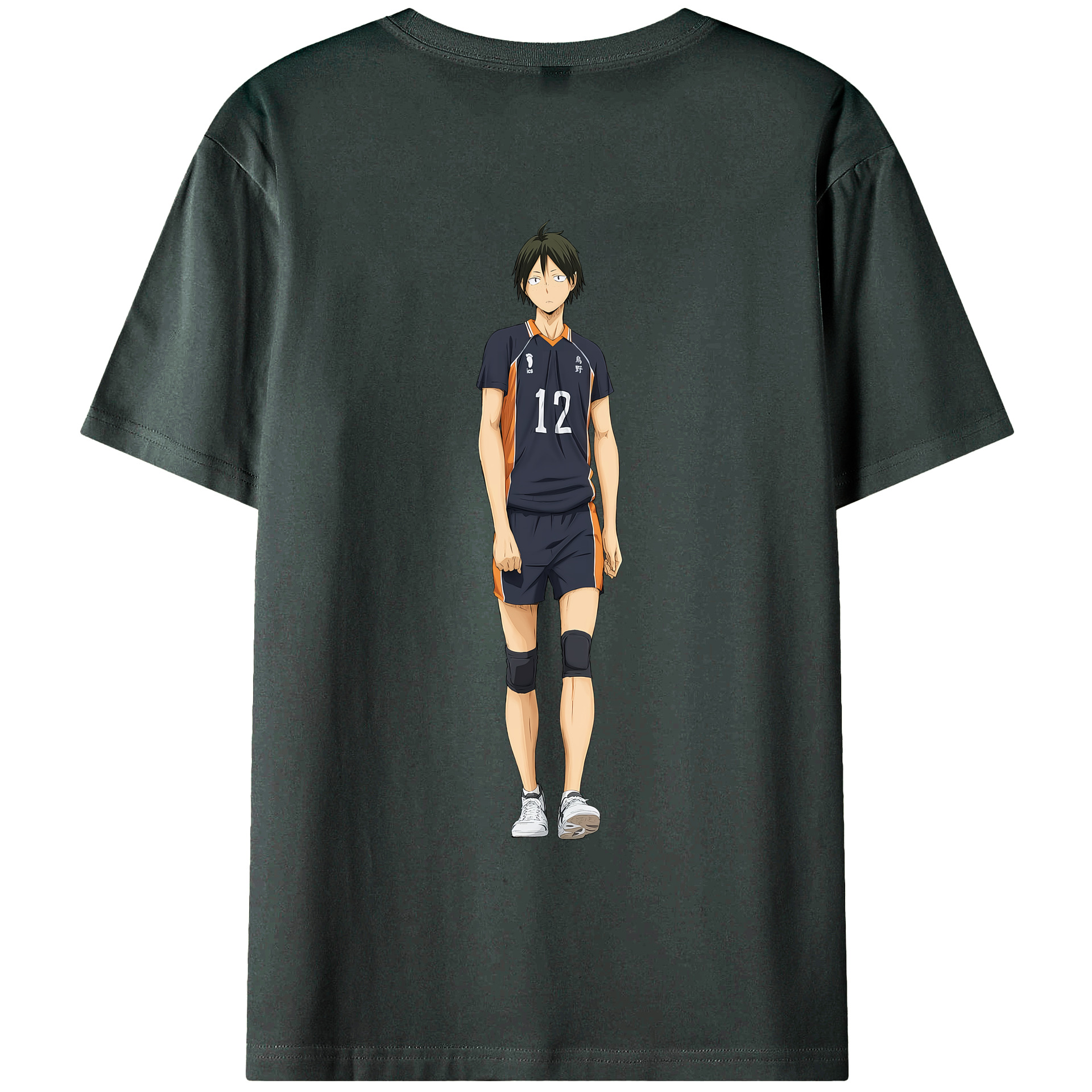 （画像用） ハイキュー!! Haikyu!! 綿100％ メンズ半袖Tシャツ（バックプリント） 通気性